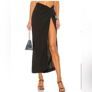 NATALIE ROLT Kaia Skirt in Charcoal Black